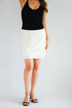 Zirsi Mini Layered Skirt in White