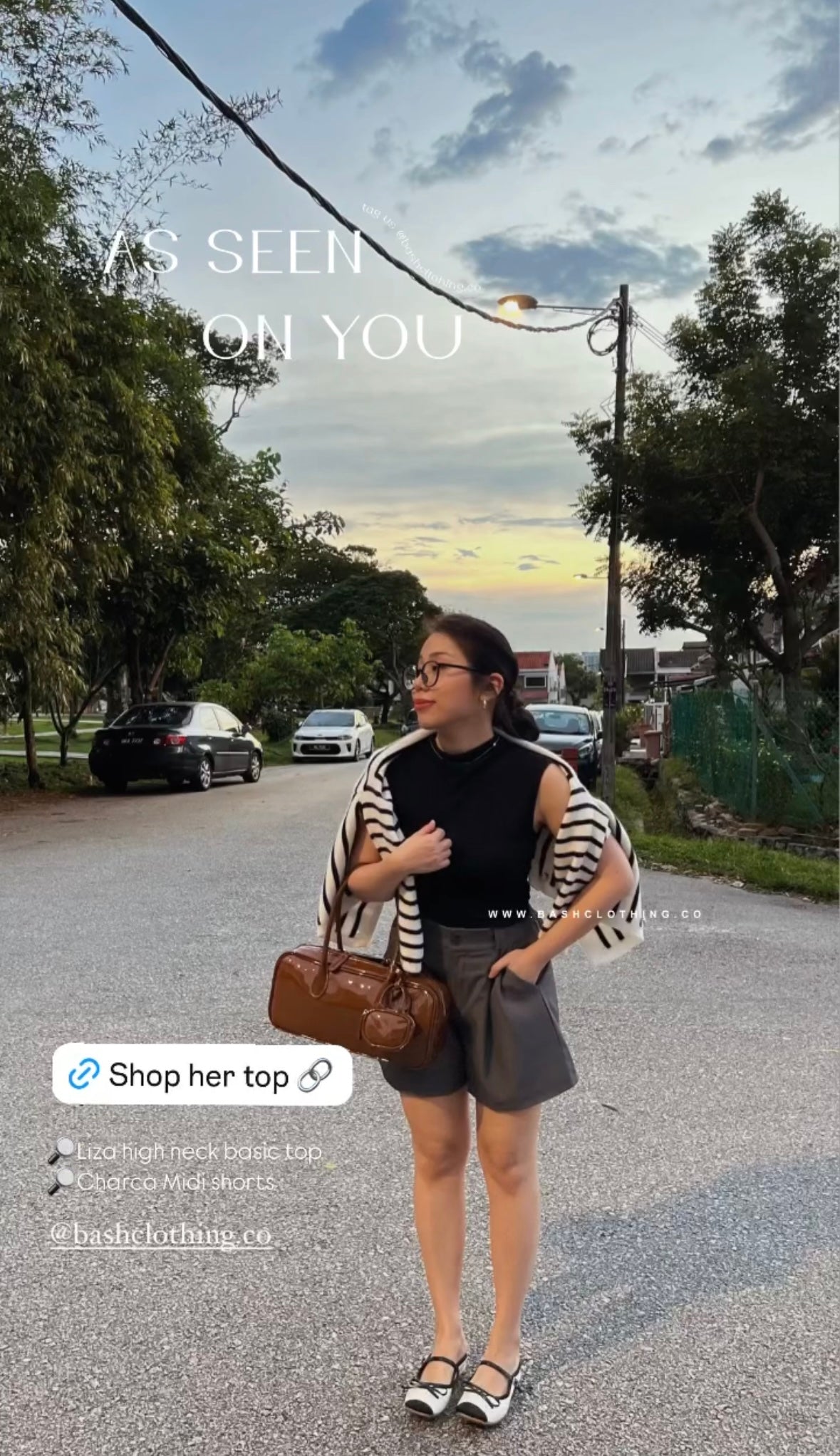 Liza Top + Charca Shorts - As Seen on @ceciliaooi_