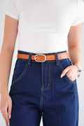 Basic Buckle Belt in Brown