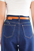 Basic Buckle Belt in Brown