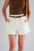 D Buckle Belt in Brown