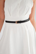 D Buckle Belt in Black