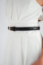 D Buckle Belt in Black