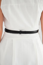 D Buckle Belt in Black