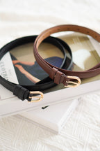 D Buckle Belt in Black