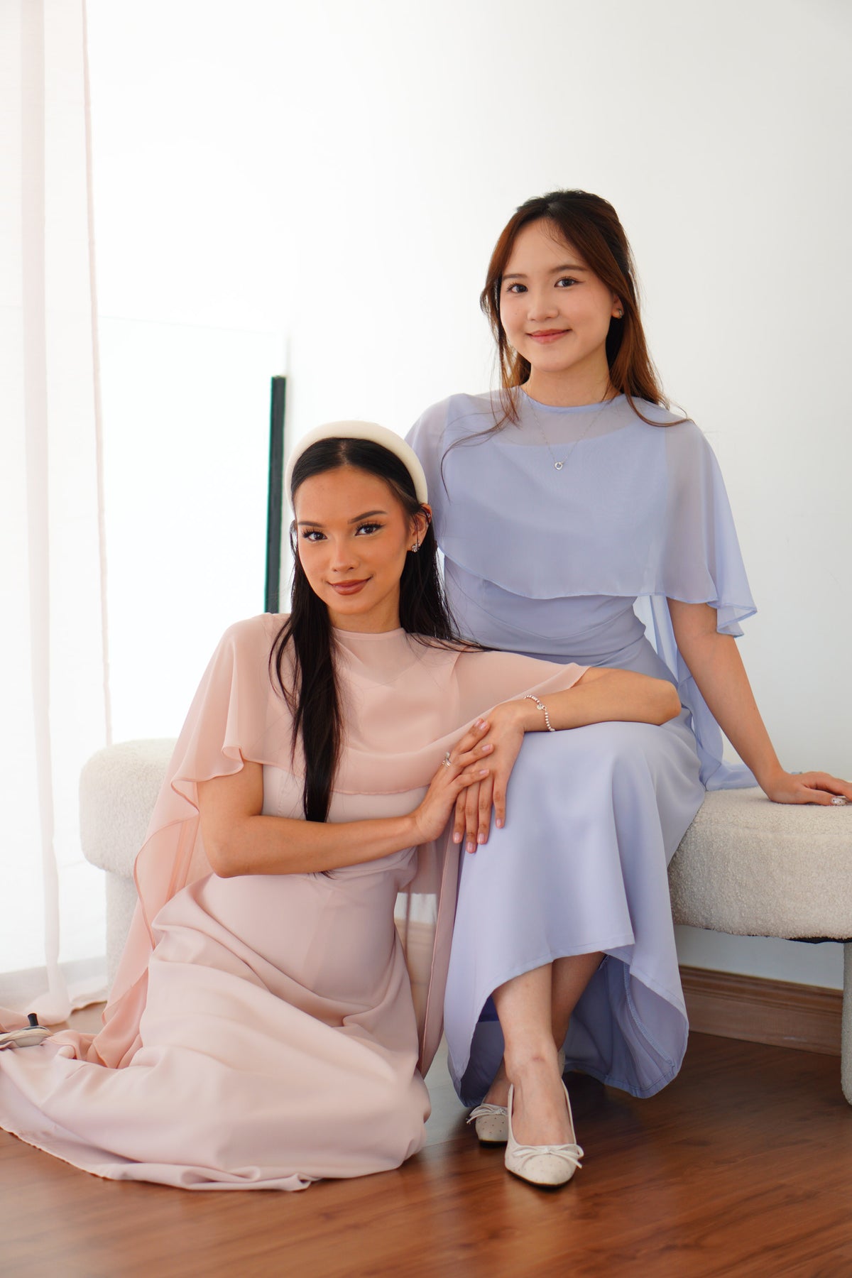 Camille Cape Dress Set by Bash (Pastel)