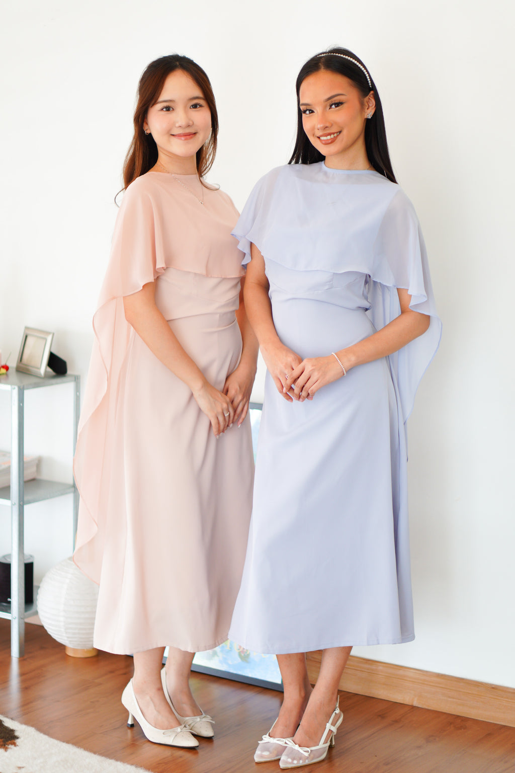 Camille Cape Dress Set by Bash (Pastel)