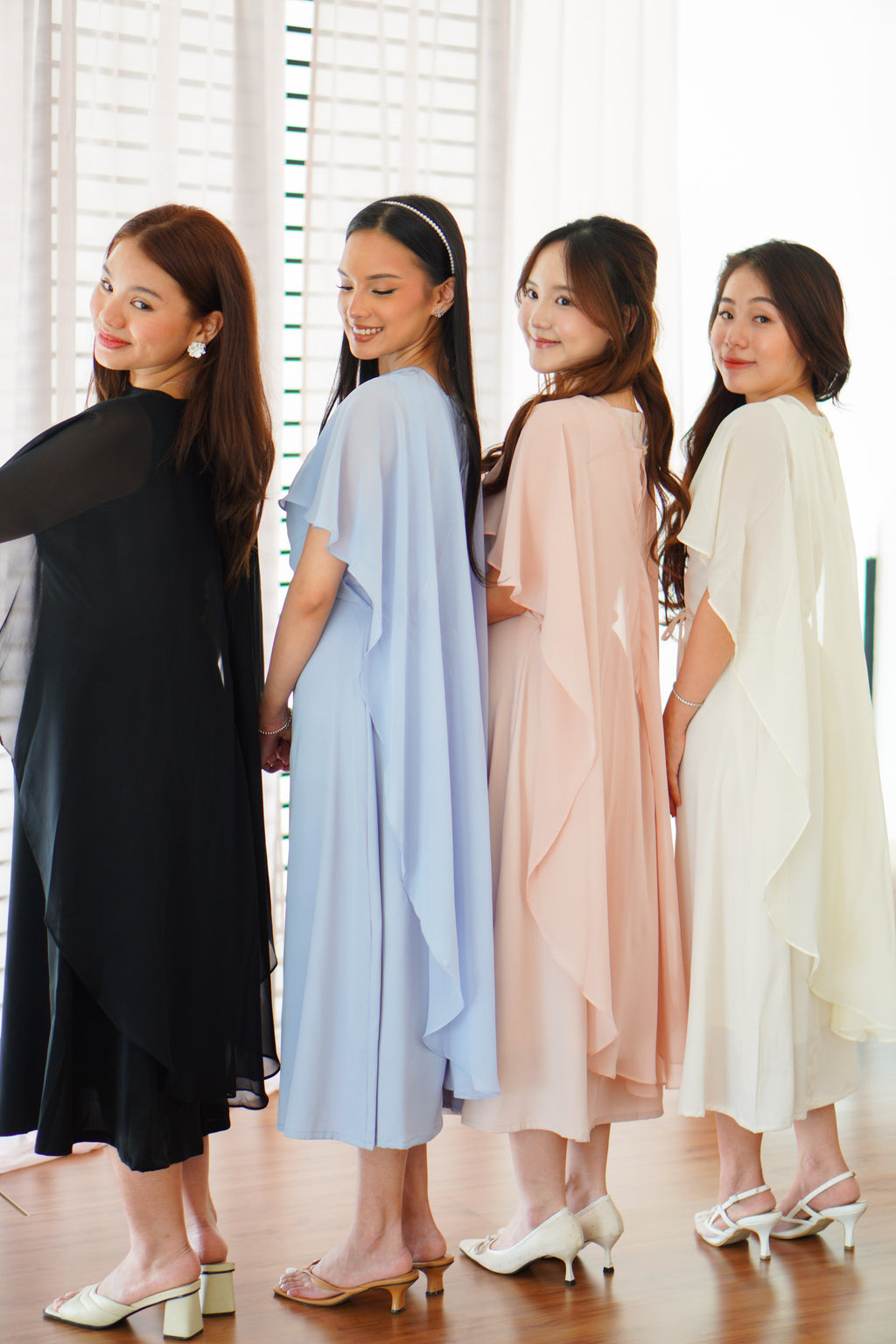 Camille Cape Dress Set by Bash