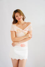 Peony Dream Floral Off Shoulder Top
