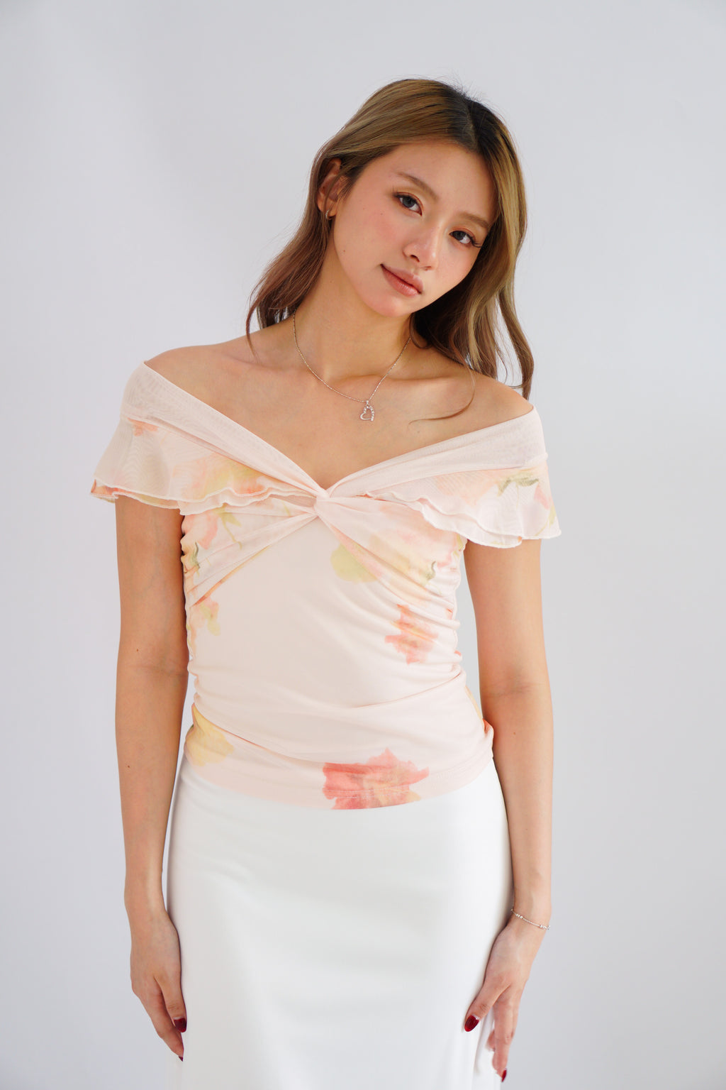Peony Dream Floral Off Shoulder Top
