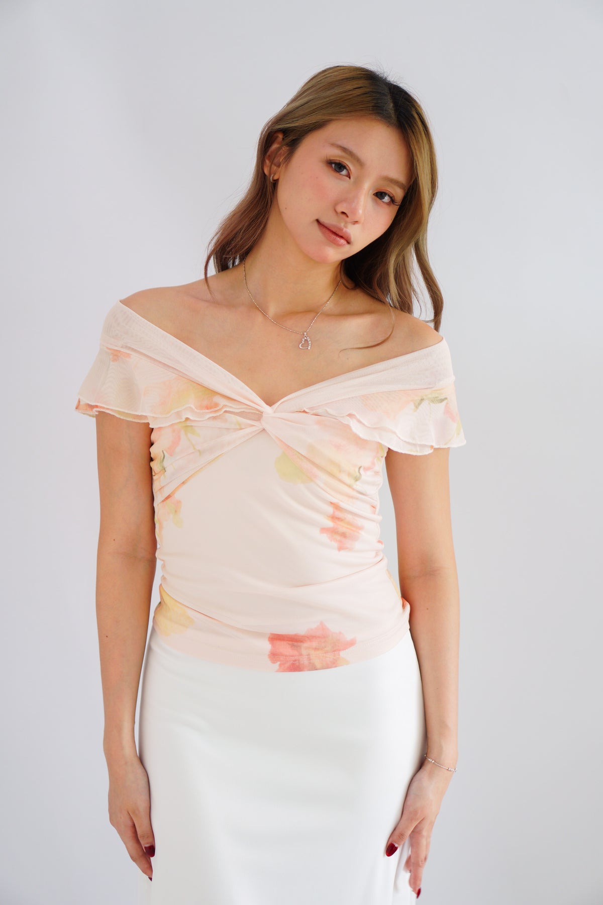 Peony Dream Floral Off Shoulder Top