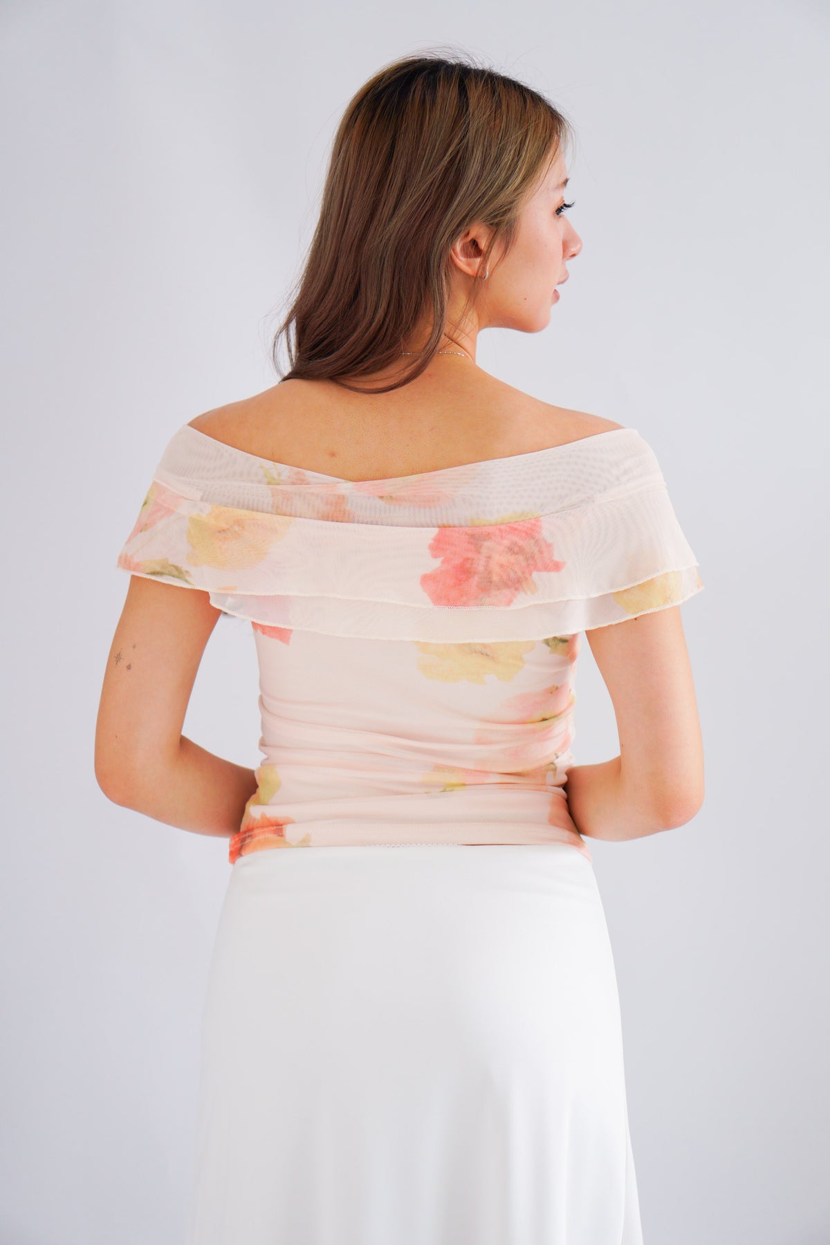 Peony Dream Floral Off Shoulder Top