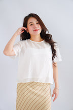 (BACKORDER) Elsinne 2 Piece Sheer Top in White