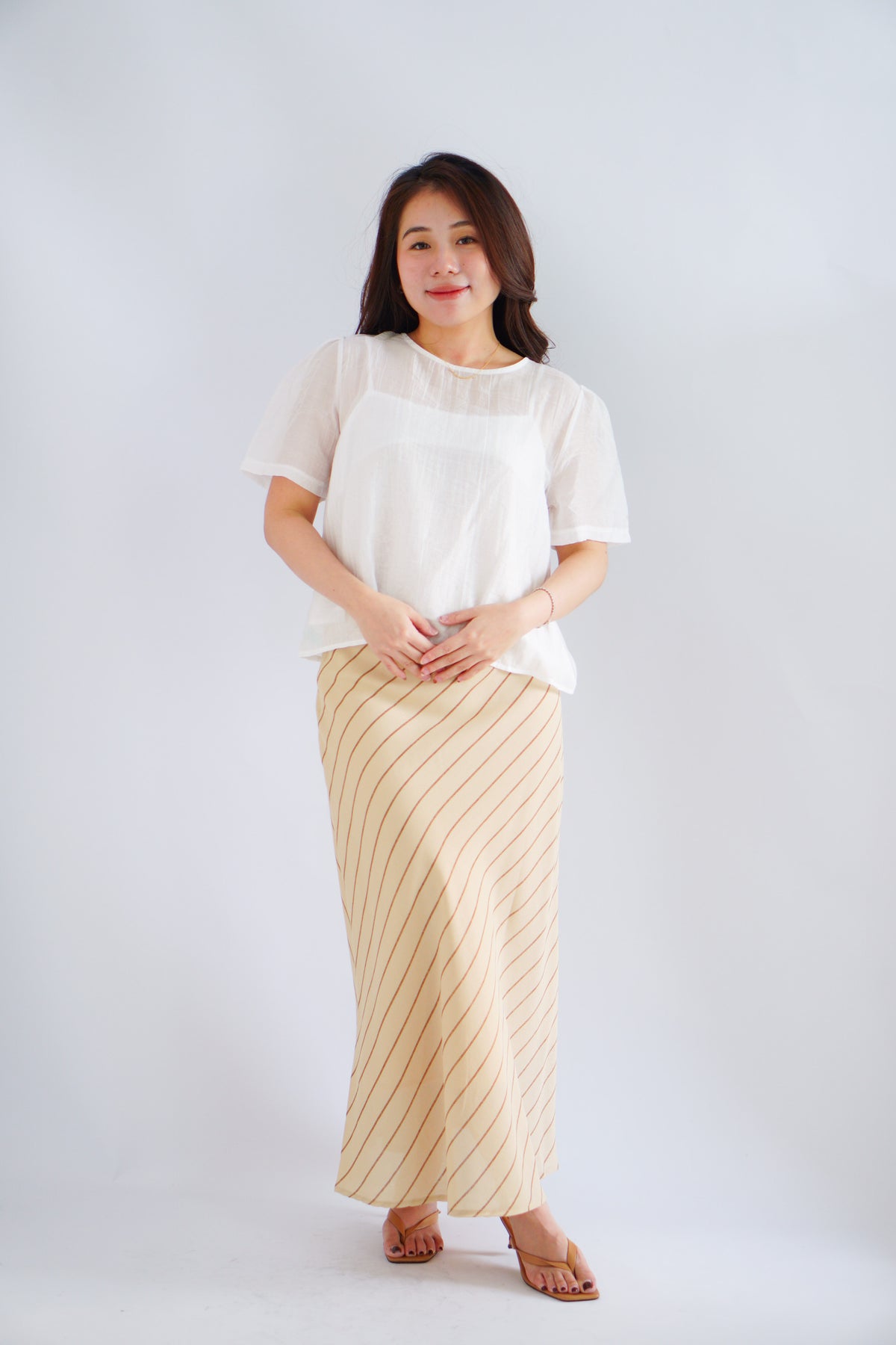 (BACKORDER) Elsinne 2 Piece Sheer Top in White