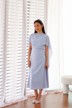 Camille Cape Dress Set by Bash in Blue
