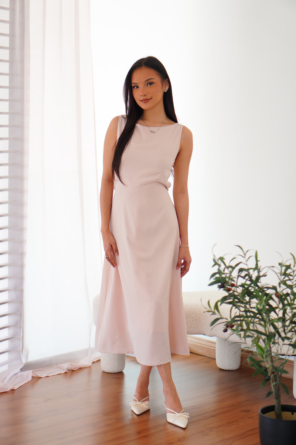 Camille Cape Dress Set by Bash in Pink