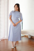 Camille Cape Dress Set by Bash in Blue