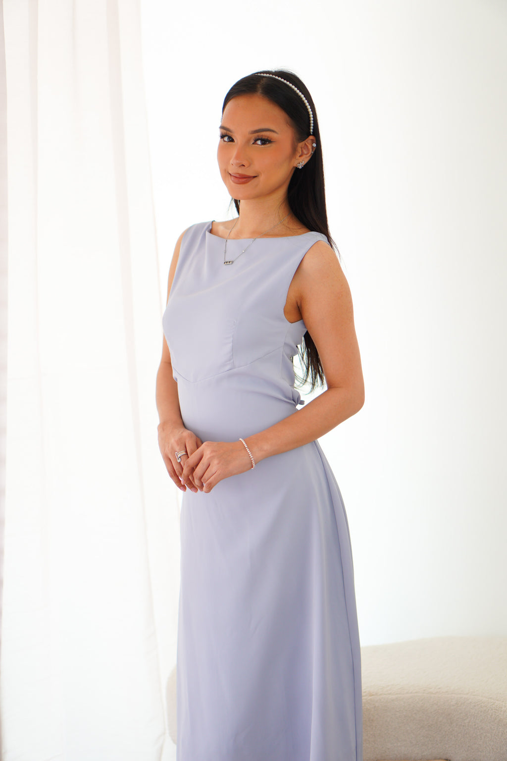 Camille Cape Dress Set by Bash in Blue