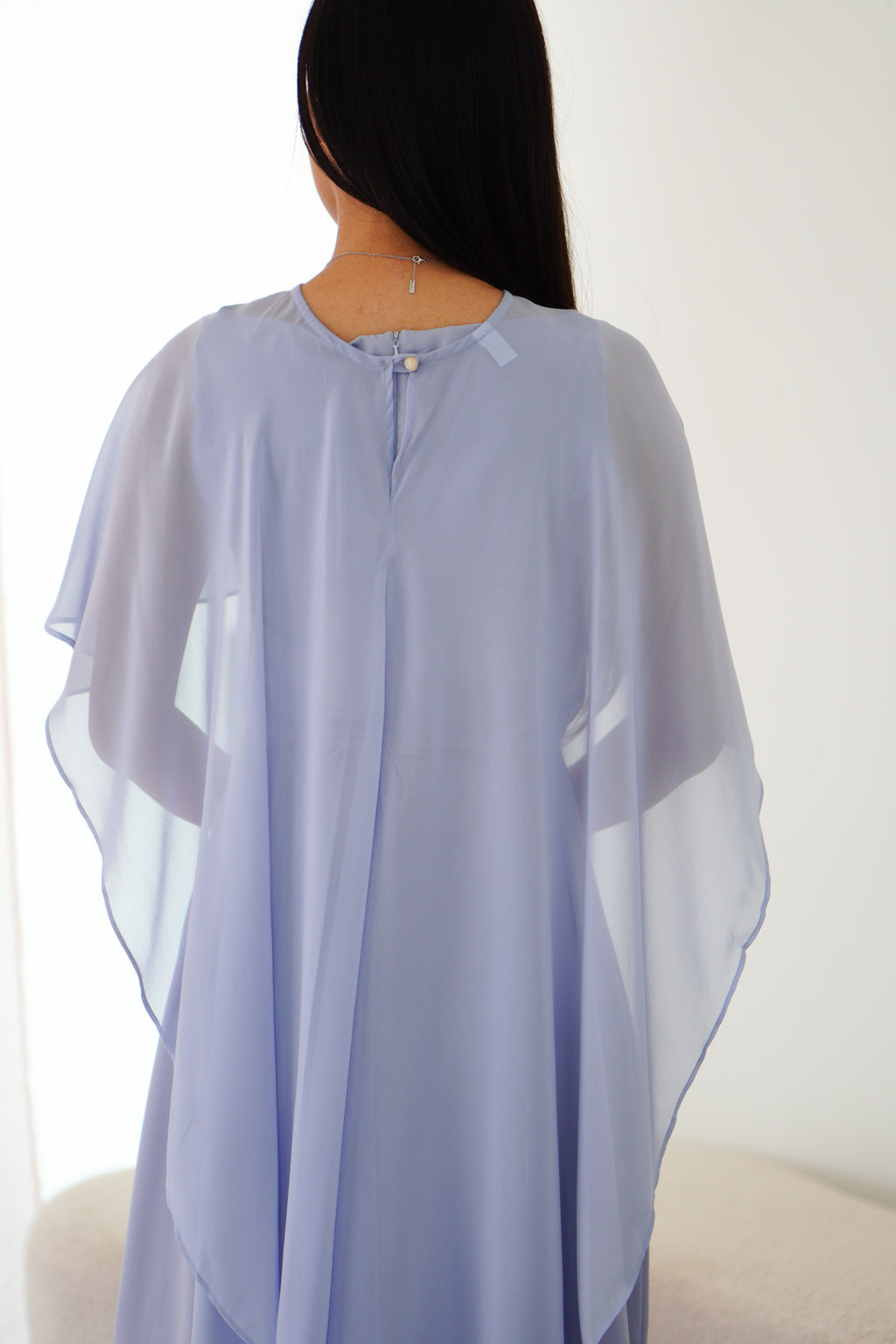 Camille Cape Dress Set by Bash in Blue