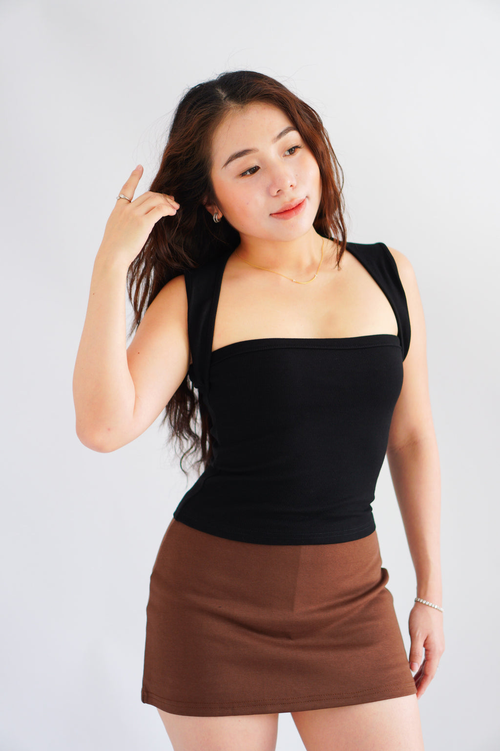 Nova Halter Top in Black