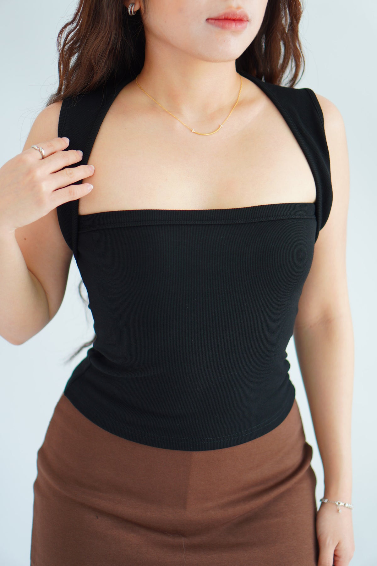 Nova Halter Top in Black
