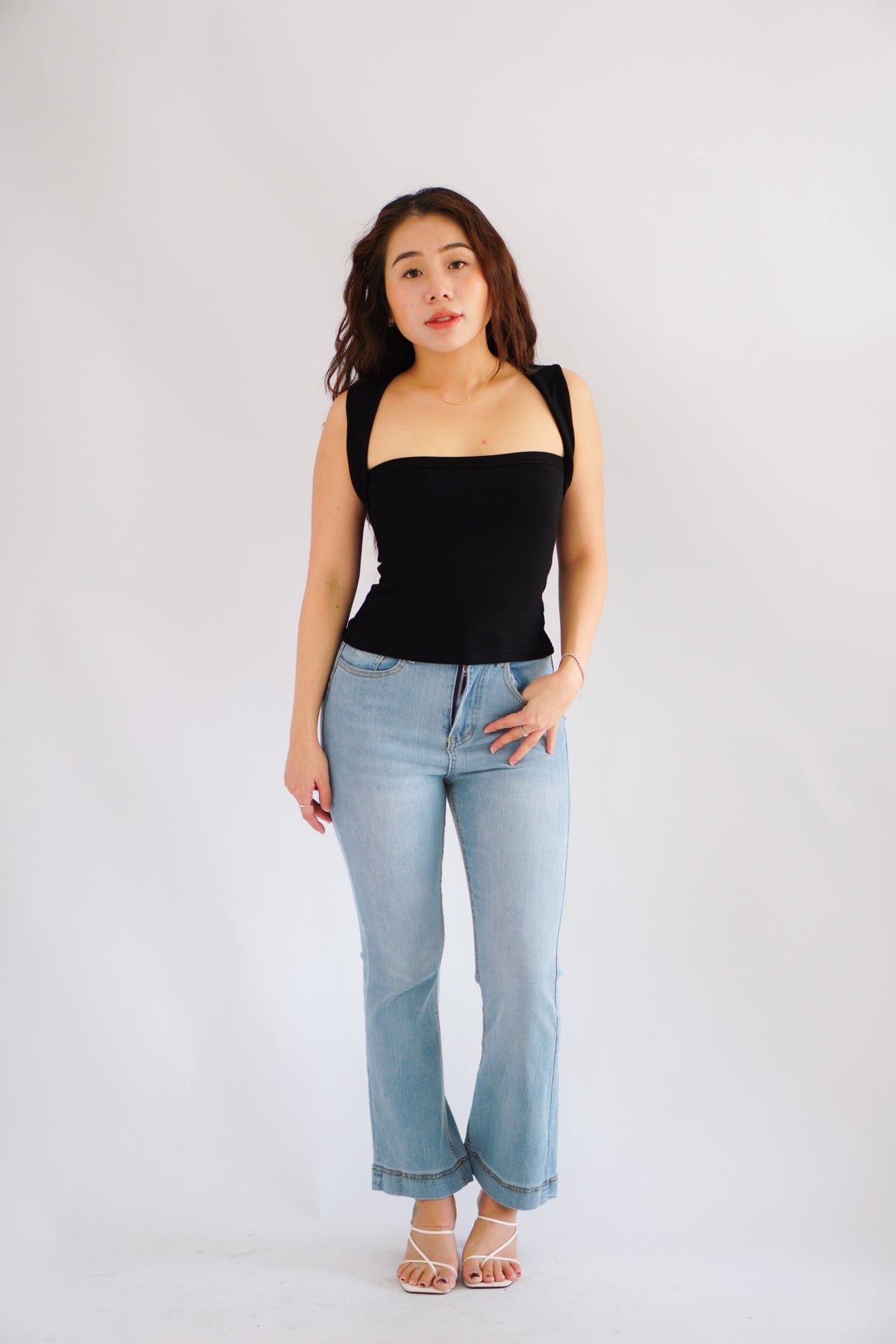 Nova Halter Top in Black