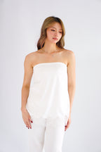 (BACKORDER) Trincy Tube Top with Lace in White