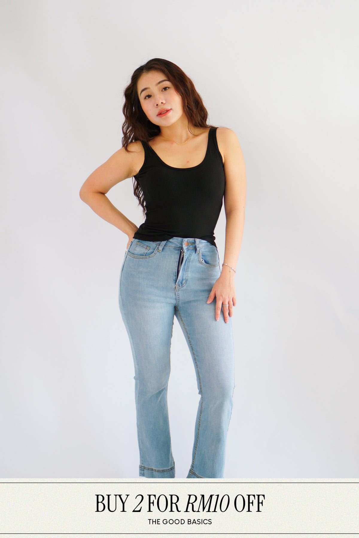 Raye Padded Scoop Neck Camisole Top in Black