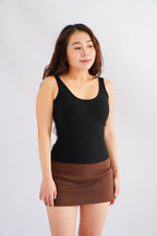 Raye Padded Scoop Neck Camisole Top in Black