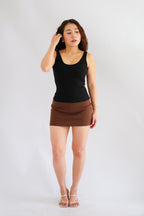 Raye Padded Scoop Neck Camisole Top in Black