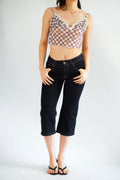 Raven Capri Denim Pants with in Dark Blue