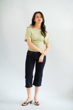 Silvia Toga Ruched Top in Green