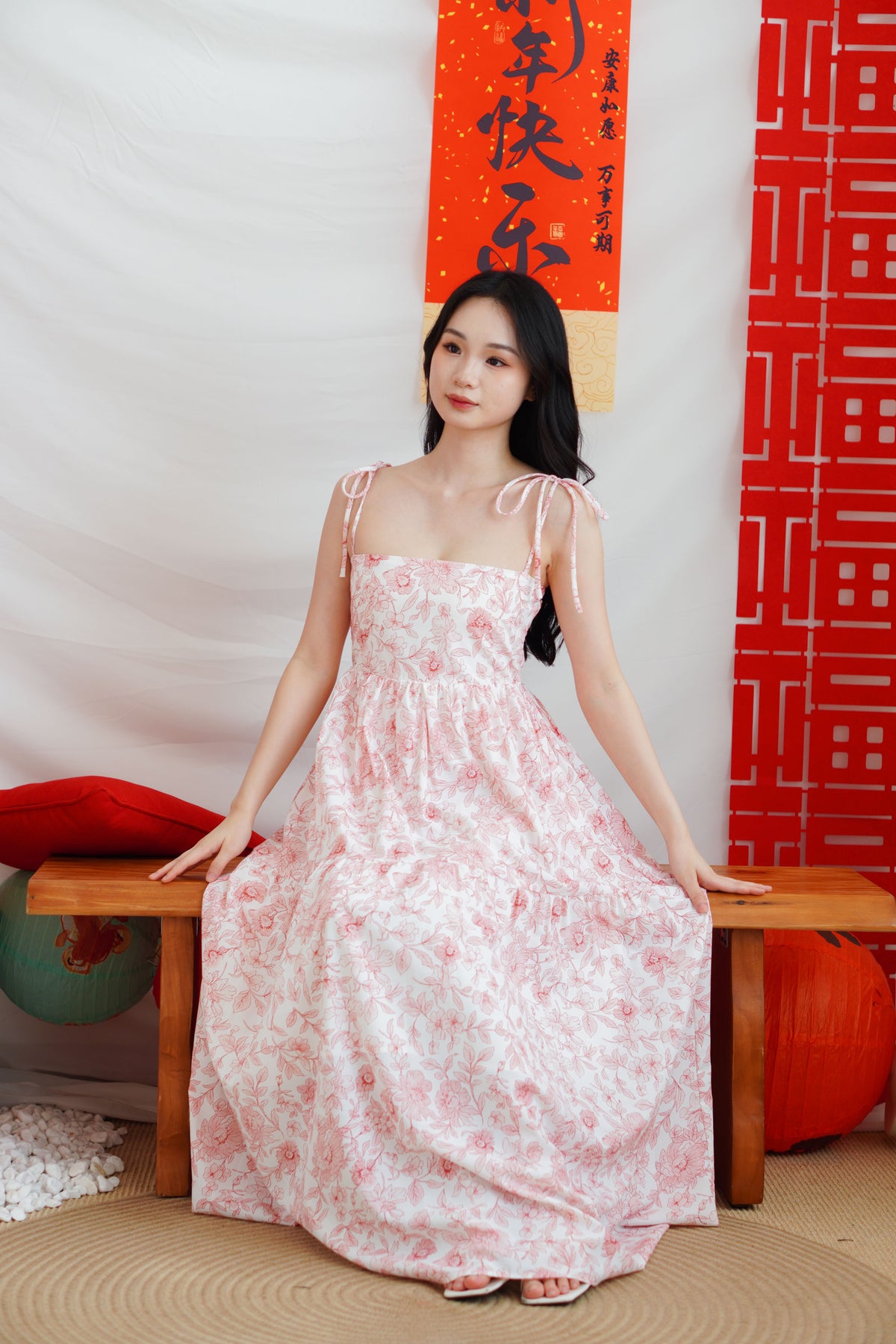 Sol Floral Maxi Dress by Bash in Amber Floral Print