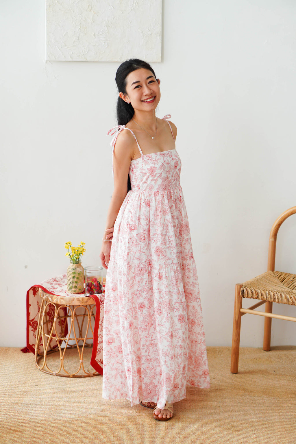 Sol Floral Maxi Dress by Bash in Amber Floral Print