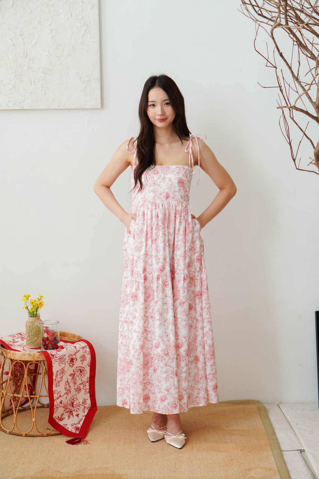 Sol Floral Maxi Dress by Bash in Amber Floral Print