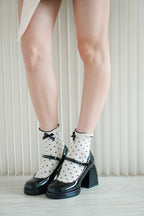 Polkadot Ribbon Socks