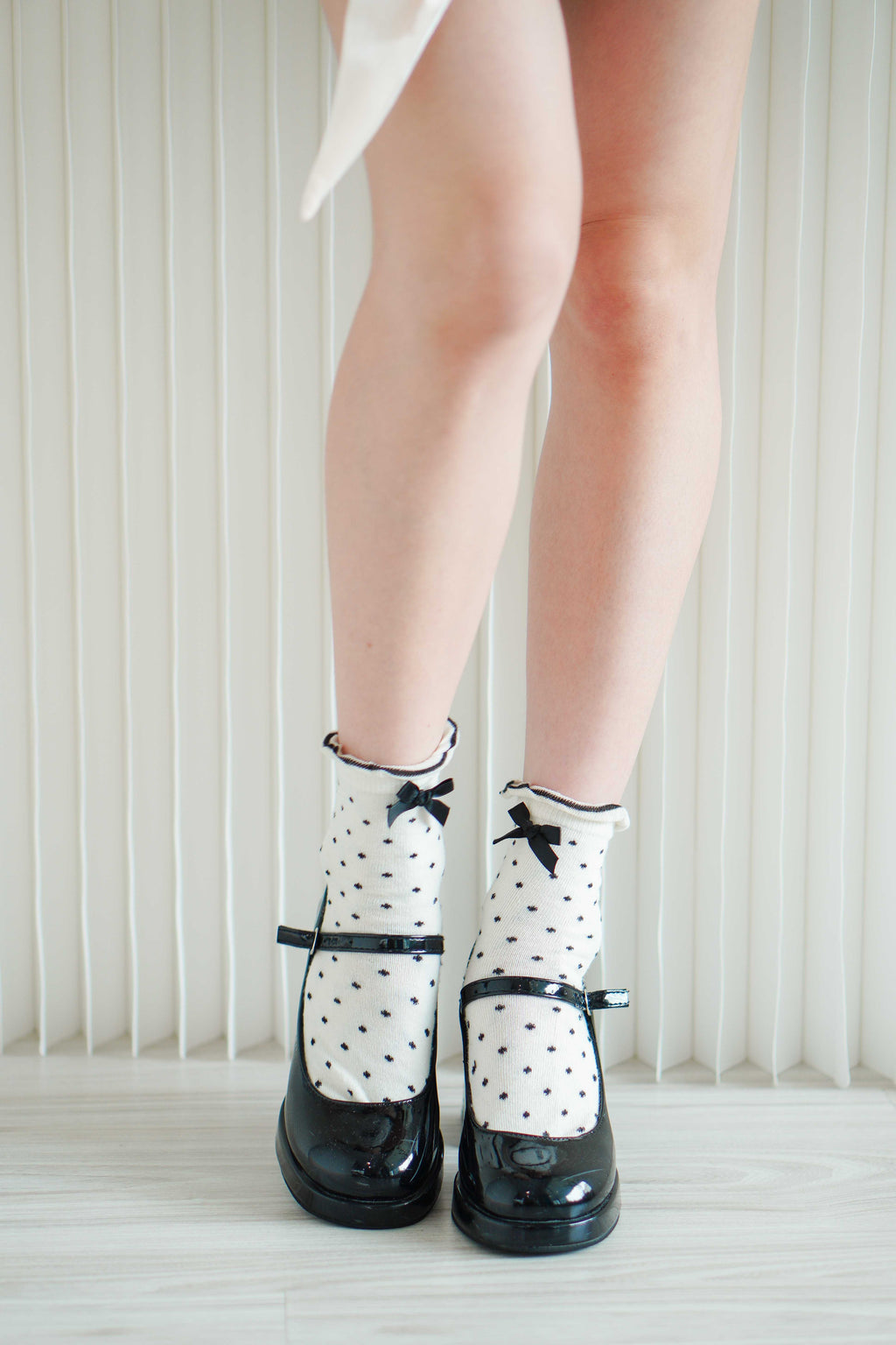 Polkadot Ribbon Socks