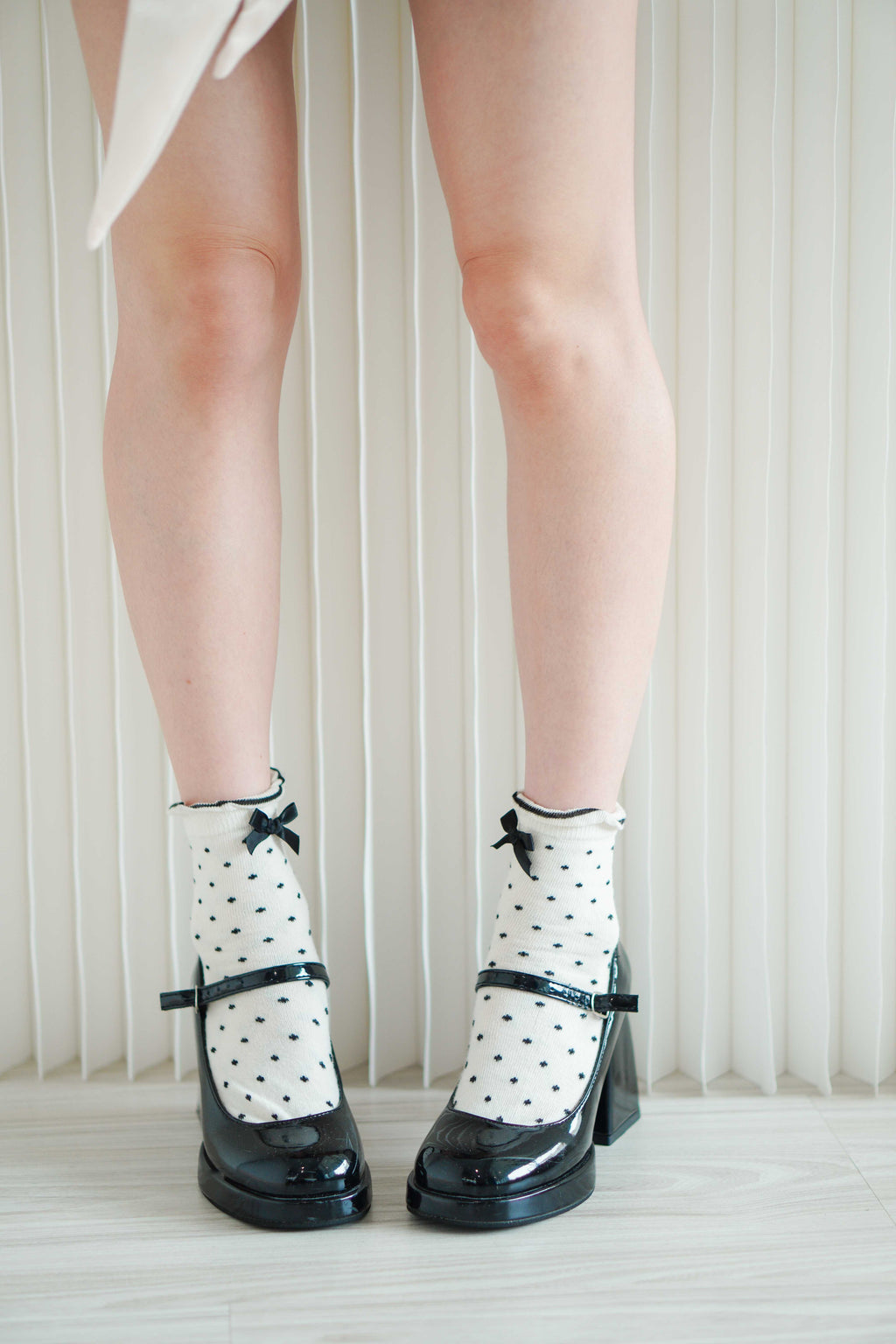 Polkadot Ribbon Socks
