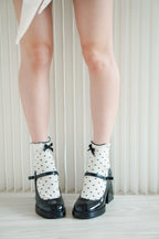 Polkadot Ribbon Socks