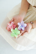 Caicos Flower Clip in Purple