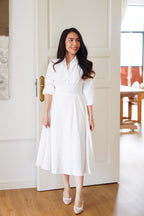 Rachelle Long Sleeve Dress by Bash in White