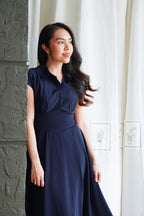 Claire Dress by Bash in Dark Blue