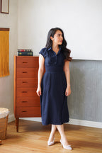 Claire Dress by Bash in Dark Blue