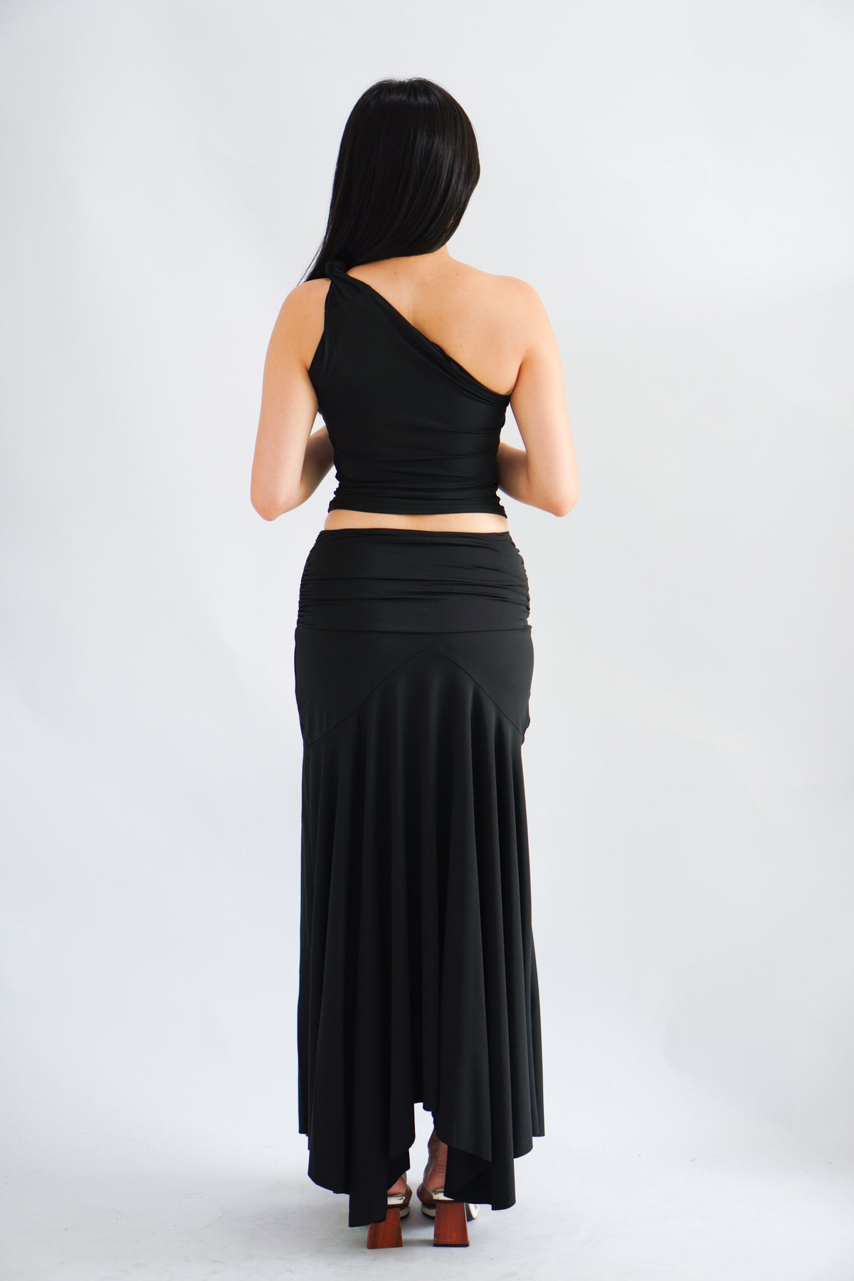 Renice Toga 2 Piece Skirt Set in Black