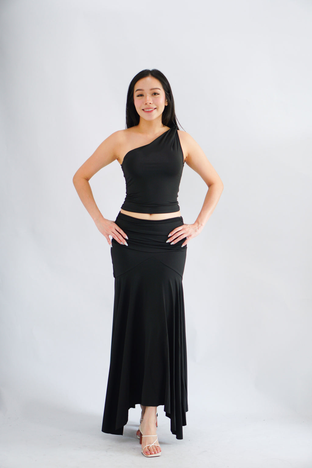 Renice Toga 2 Piece Skirt Set in Black