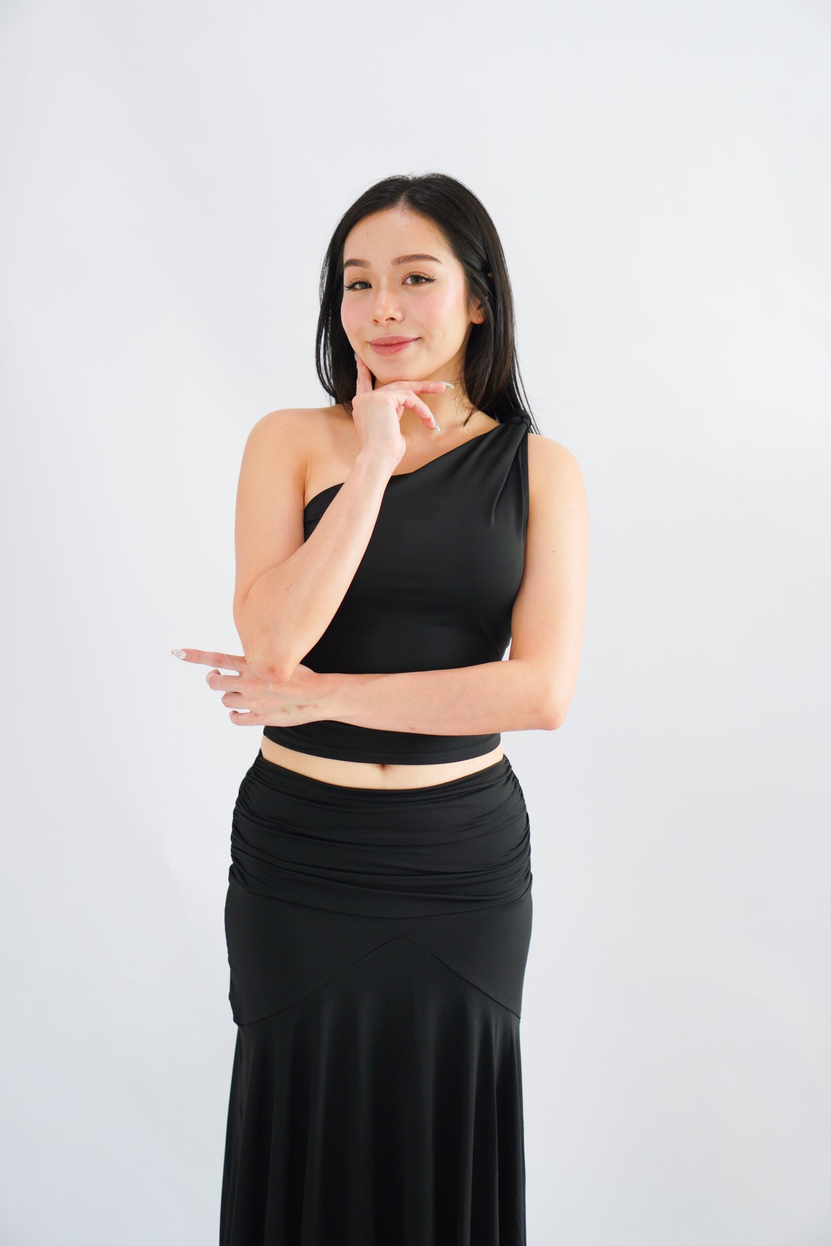 Renice Toga 2 Piece Skirt Set in Black