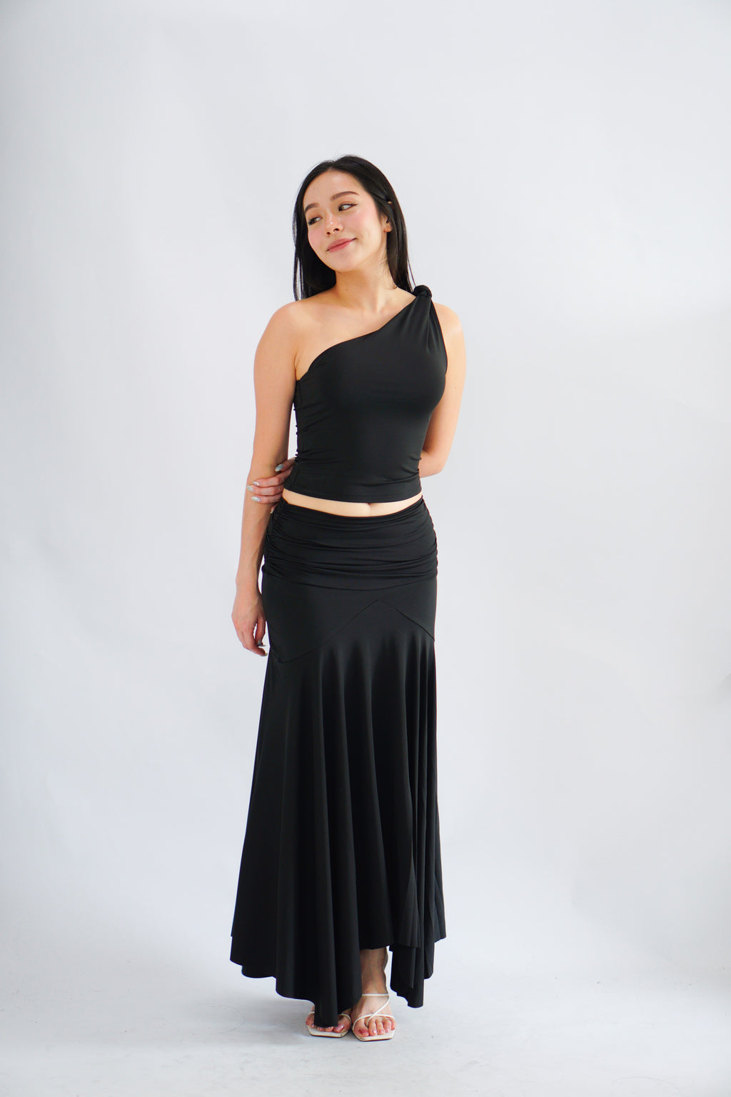 Renice Toga 2 Piece Skirt Set in Black