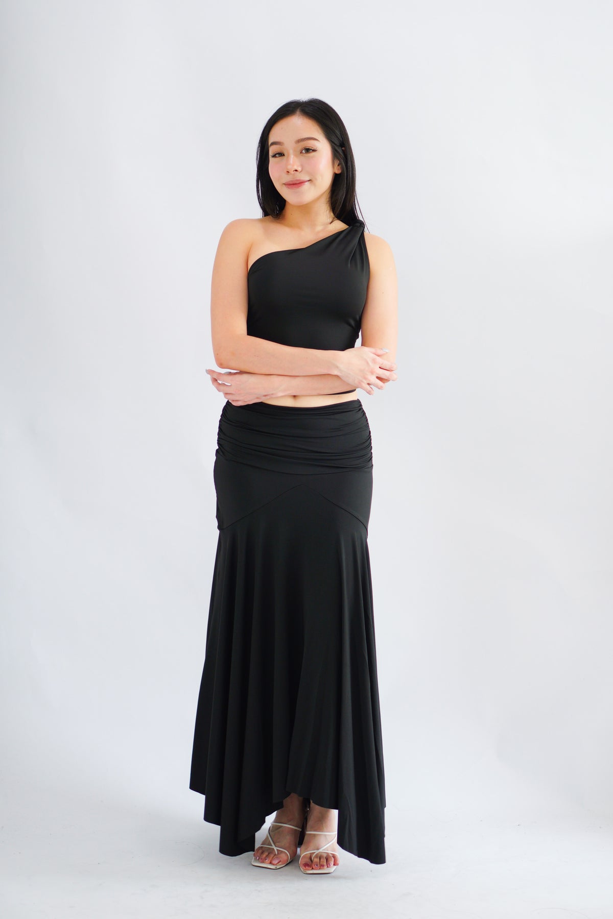Renice Toga 2 Piece Skirt Set in Black