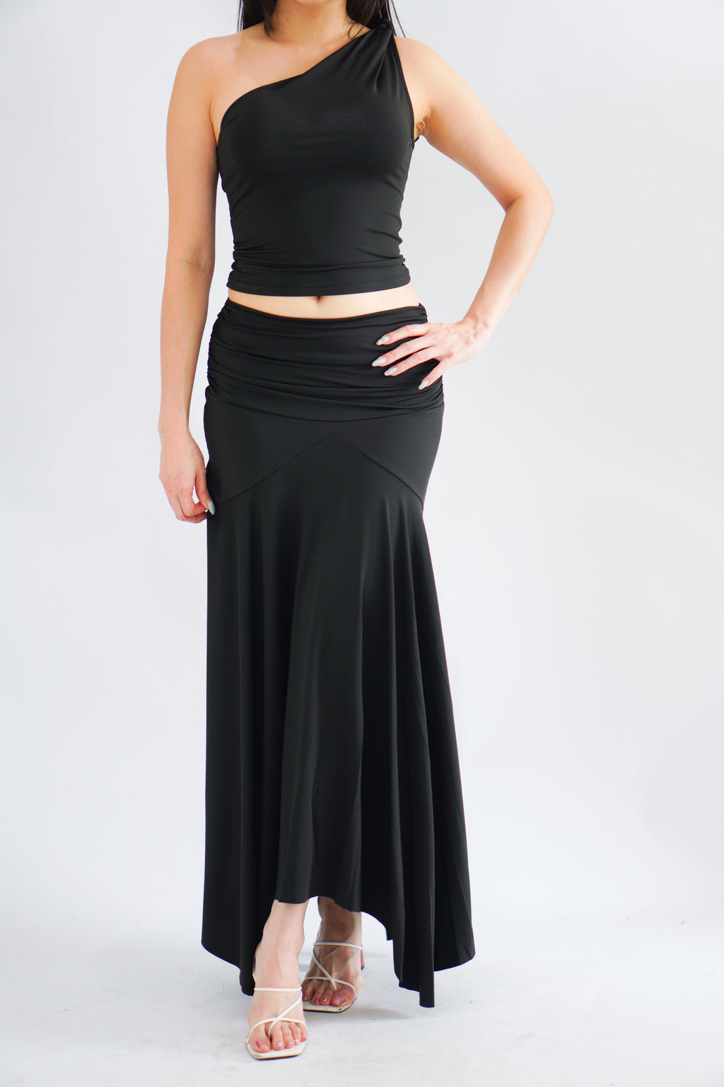 Renice Toga 2 Piece Skirt Set in Black