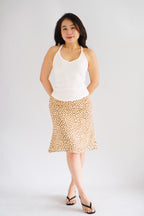Esme Basic V Neck Camisole Top in White